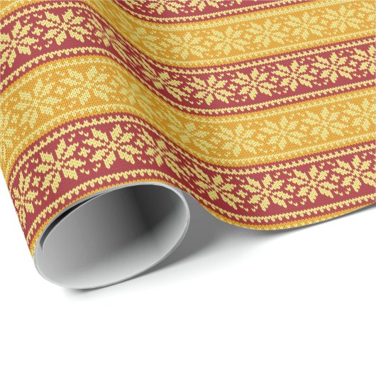 Helderkleurig kerstblauw rood geel cadeaupapier (Rol Hoek)