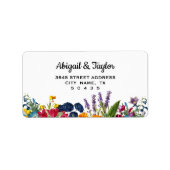 Helderkleurig label voor weddenschap op het bruilo (Voorkant)