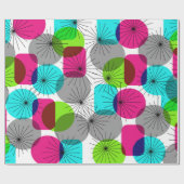 Helderkleurig modern geometrisch patroon cadeaupapier (Vlak)