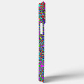 Helderkleurig, modern Glas in lood lintLijst Case-Mate iPhone Case (Achterkant / Rechts)