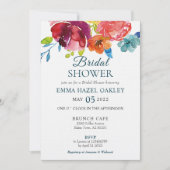 Helderkleurig modern Vrijgezellenfeest Kaart (Voorkant)