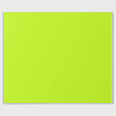 Helderkleurig of Neon Yellow Green Wrapping Paper Cadeaupapier (Vlak)