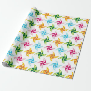 Helderkleurig omlooppapier voor wielpatronen cadeaupapier