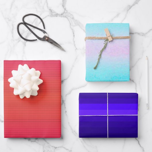 Helderkleurig omslagpapier inpakpapier vel (Voorkant)