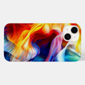 Helderkleurig patroon Case-Mate iPhone case (Achterkant (horizontaal))