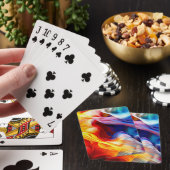 Helderkleurig patroon pokerkaarten (Insitu)