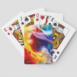 Helderkleurig patroon pokerkaarten