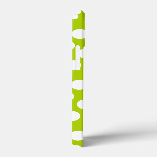 Helderkleurig pokadopatroon met naam - groen roze Case-Mate iPhone case (Achterkant / Rechts)