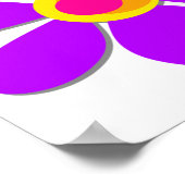 Helderkleurig Poster bloemen (Hoek)