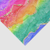 Helderkleurig regenbooglitter Gold Agate Tissuepapier (Detail)