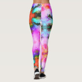 Helderkleurig roze Aqua Red Leggings (Achterkant)