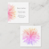 Helderkleurig Starlight-Visitekaartje Vierkante Visitekaartje (Voorkant / Achterkant)