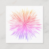 Helderkleurig Starlight-Visitekaartje Vierkante Visitekaartje (Achterkant)