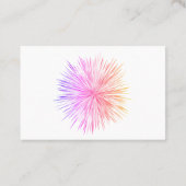 Helderkleurig Starlight-Visitekaartje Visitekaartje (Achterkant)