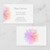 Helderkleurig Starlight-Visitekaartje Visitekaartje (Voorkant / Achterkant)