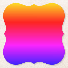 Helderkleurig stromend kleurveld, zeer goed ronde kartonnen onderzetter