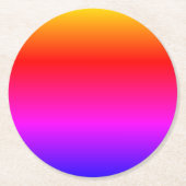 Helderkleurig stromend kleurveld, zeer goed ronde kartonnen onderzetter (Voorkant)