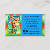 Helderkleurig Visitekaartje voor het oogvangen van (Achterkant)