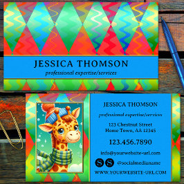 Helderkleurig Visitekaartje voor het oogvangen van