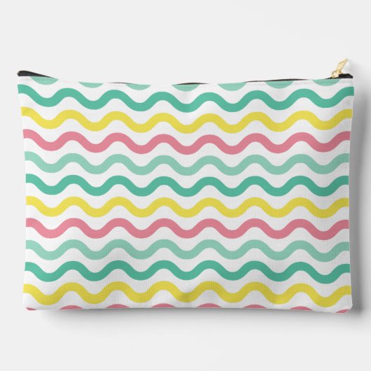 Helderkleurig Wavy Pattern Monogramed Etui (Achterkant)