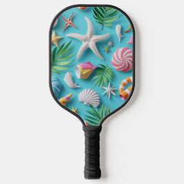 HELDERKLEURIG ZOMERTHEMA PICKLEBALL PADDLE