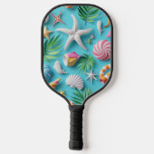 HELDERKLEURIG ZOMERTHEMA PICKLEBALL PADDLE (Achterkant)