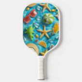 HELDERKLEURIG ZOMERTHEMA PICKLEBALL PADDLE (Voorkant)