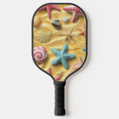 HELDERKLEURIG ZOMERTHEMA PICKLEBALL PADDLE (Voorkant)