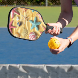HELDERKLEURIG ZOMERTHEMA PICKLEBALL PADDLE