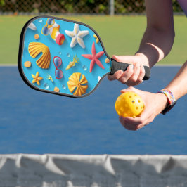 HELDERKLEURIG ZOMERTHEMA PICKLEBALL PADDLE