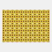 Helderkleurig zonnebloempel inpakpapier vel (Voorkant)