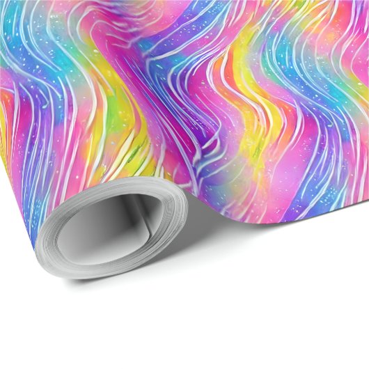 Helderkleurig zwirpatroon cadeaupapier (Rol Hoek)