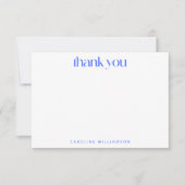 Helderkleurige Abstracte Art, aangepaste naam Bedankkaart (Voorkant)