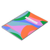 Helderkleurige Abstracte Art, gepersonaliseerde na Notitieboek (Linkerzijde)