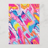 Helderkleurige Abstracte kunst Briefkaart (Voorkant)