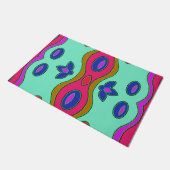 Helderkleurige, Abstracte kunst Deurmat (Schuin)