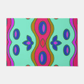 Helderkleurige, Abstracte kunst Deurmat (Voorkant)