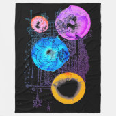 Helderkleurige Abstracte kunst die multiversum uit Fleece Deken (Voorkant)