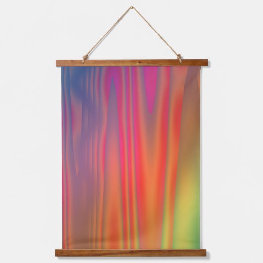 Helderkleurige Abstracte kunst Hangend Wandkleed (Voorkant)