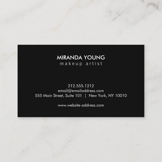 Helderkleurige Abstracte Waterverf Visitekaartje (Achterkant)