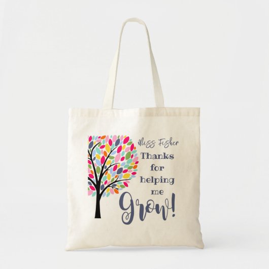 Helderkleurige appelboom helpt me groeien tote bag (Voorkant)
