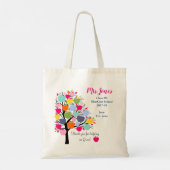 Helderkleurige appelboom helpt ons groeien tote bag (Achterkant)