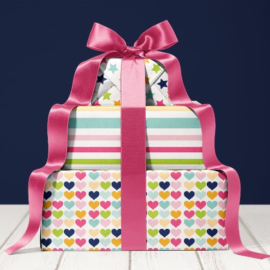 Helderkleurige Birthday Party Inpakpapier Vel