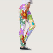 Helderkleurige bloemknoppen leggings (Rechts)