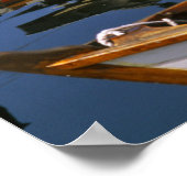 Helderkleurige boten aan het Wooden Boat Center Poster (Hoek)