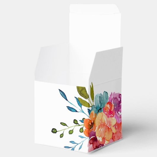 Helderkleurige bruiloft voor zomerfeest bedankdoosjes (Geopend)