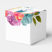 Helderkleurige bruiloft voor zomerfeest bedankdoosjes (Achterkant)