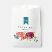 Helderkleurige bruiloft voor zomerfeest bedankzakje (Voorkant)