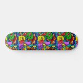 Helderkleurige Cartoon monsters Persoonlijk Skateboard (Horizontaal)