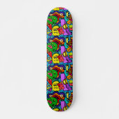 Helderkleurige Cartoon monsters Persoonlijk Skateboard (Voorkant)